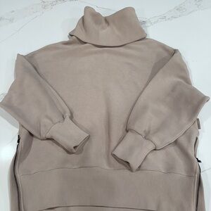 Varley Taupe Turtleneck Sweater